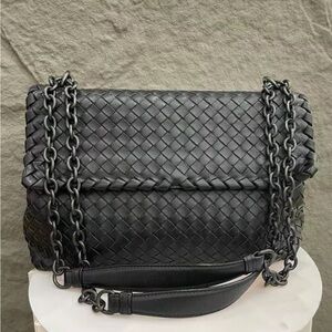 Bottega Veneta Black Olimpia Crossbody Bag